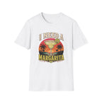 I Need A Margarita T-Shirt — Retro Beach Cocktail Tee