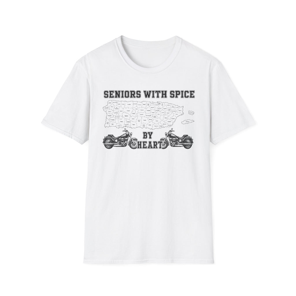 Seniors With Spice Motorcycle T‑Shirt