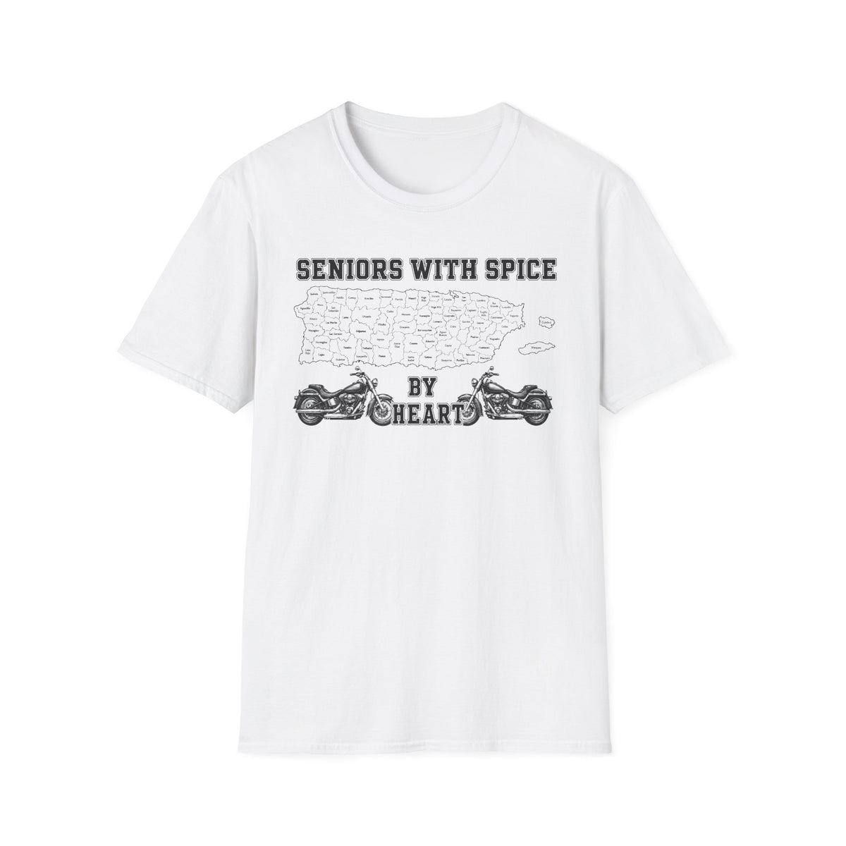 Seniors With Spice Motorcycle T‑Shirt