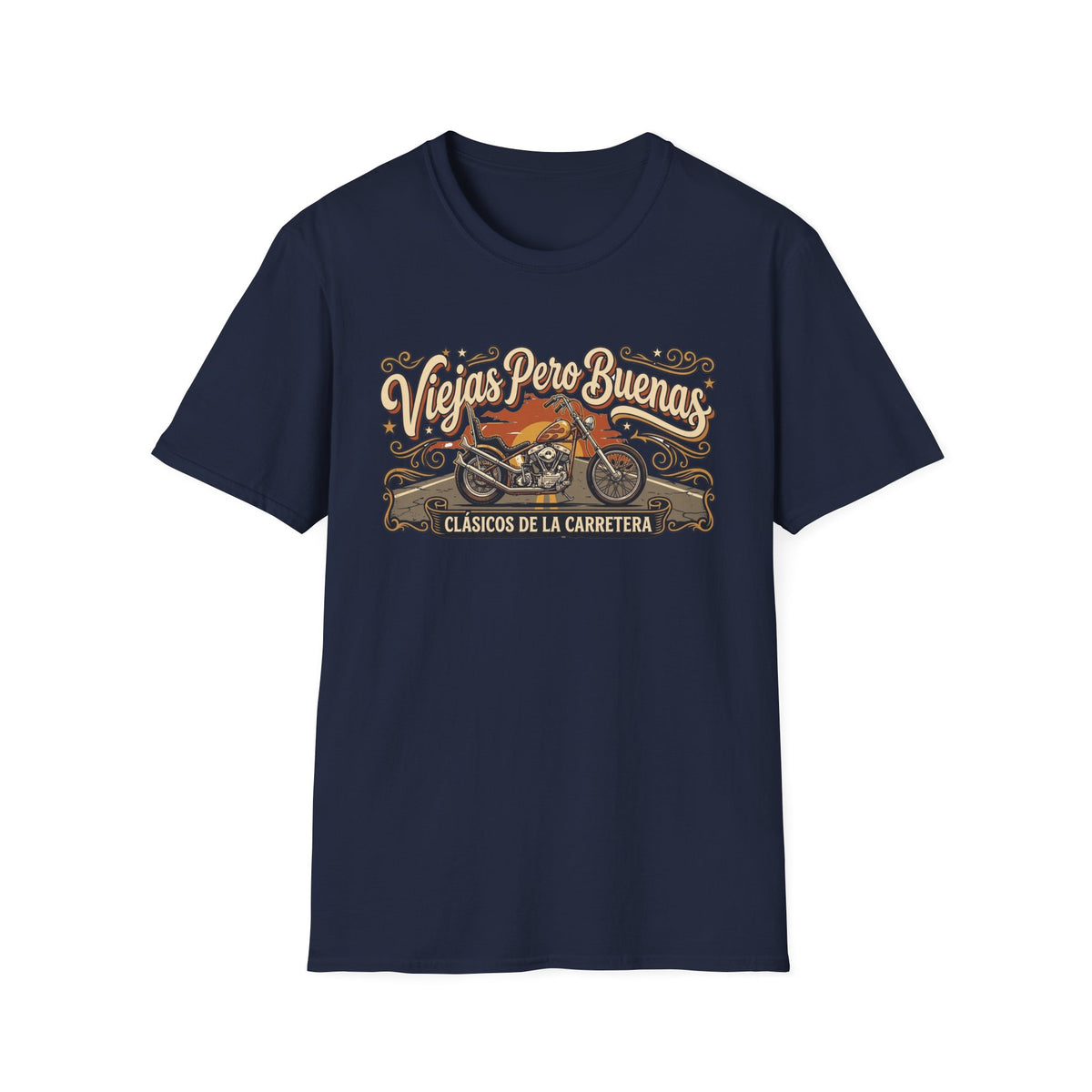 Viejas Pero Buenas  (Clásicos de la Carretera) Motorcycle Design T-shirt