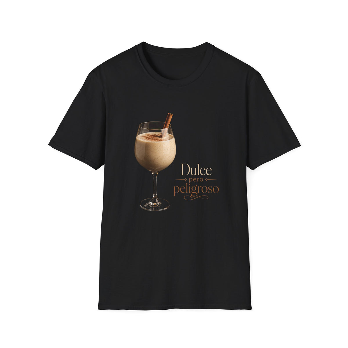 T-Shirt — 'Dulce pero peligroso' Creamy Cocktail Graphic Tee