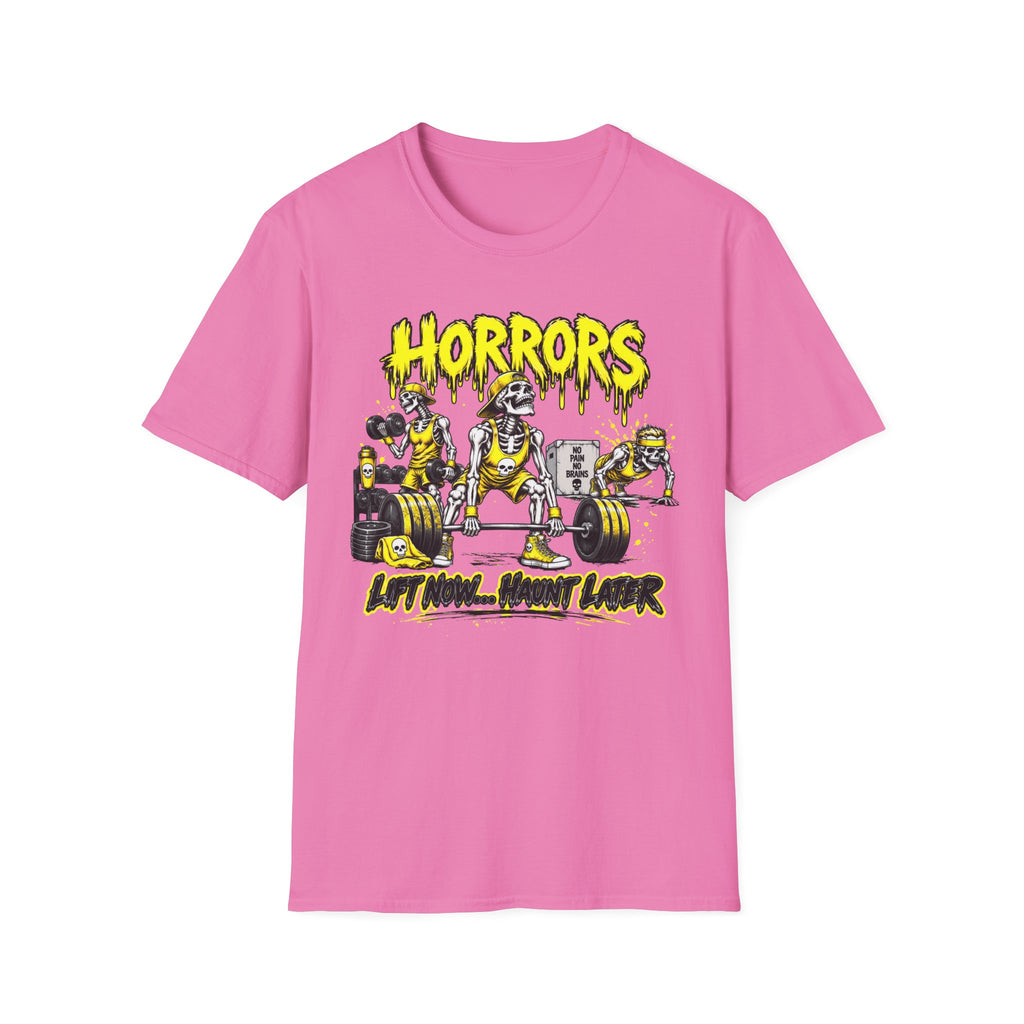 Horrors Weightlifting Skeletons T-Shirt