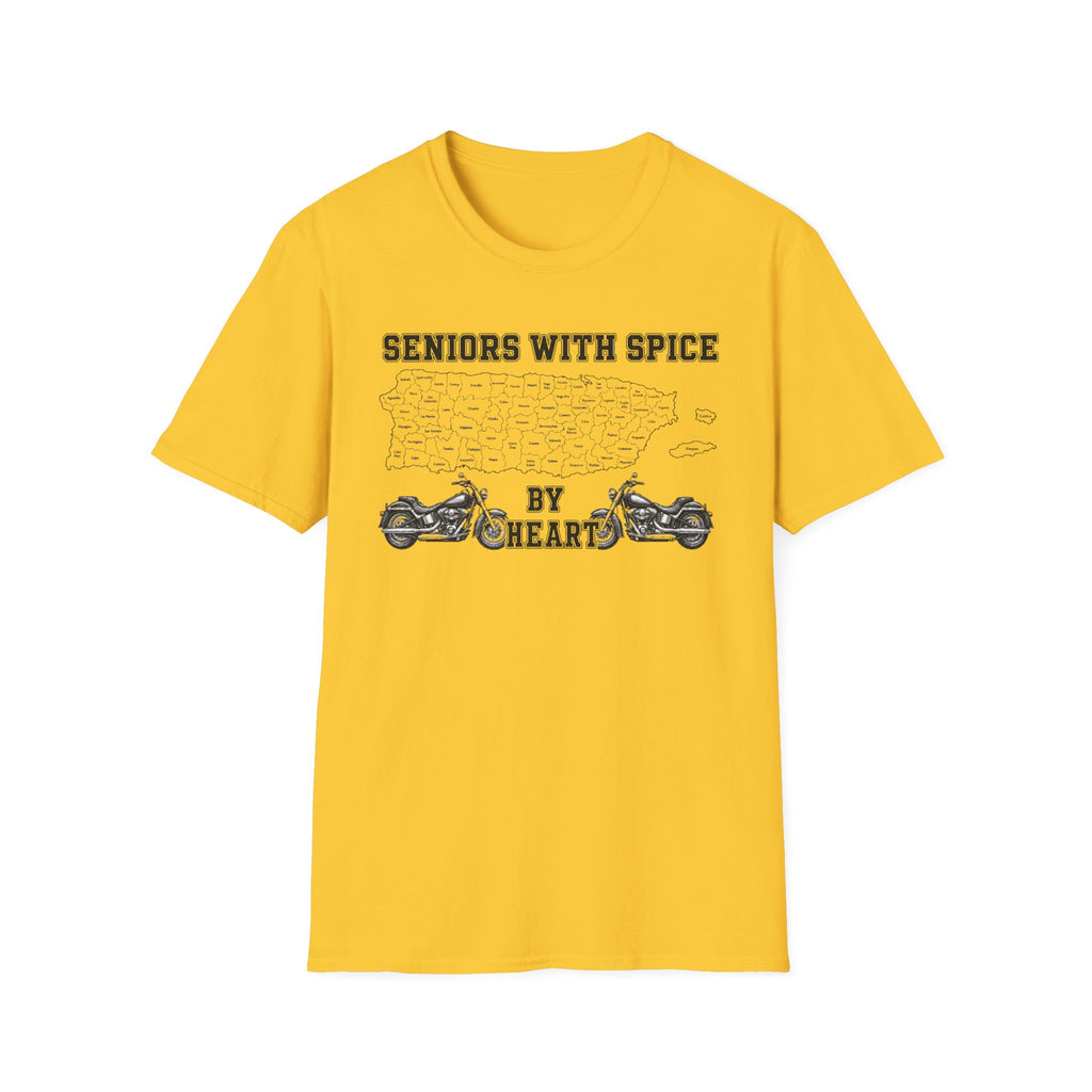 Seniors With Spice Motorcycle T‑Shirt