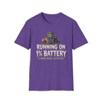 Running On 1% Battery T-Shirt