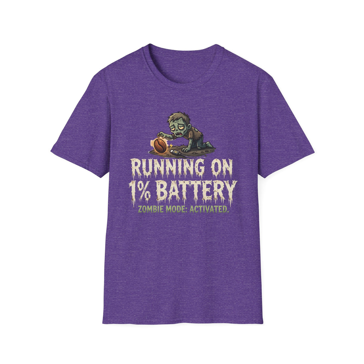 Running On 1% Battery T-Shirt