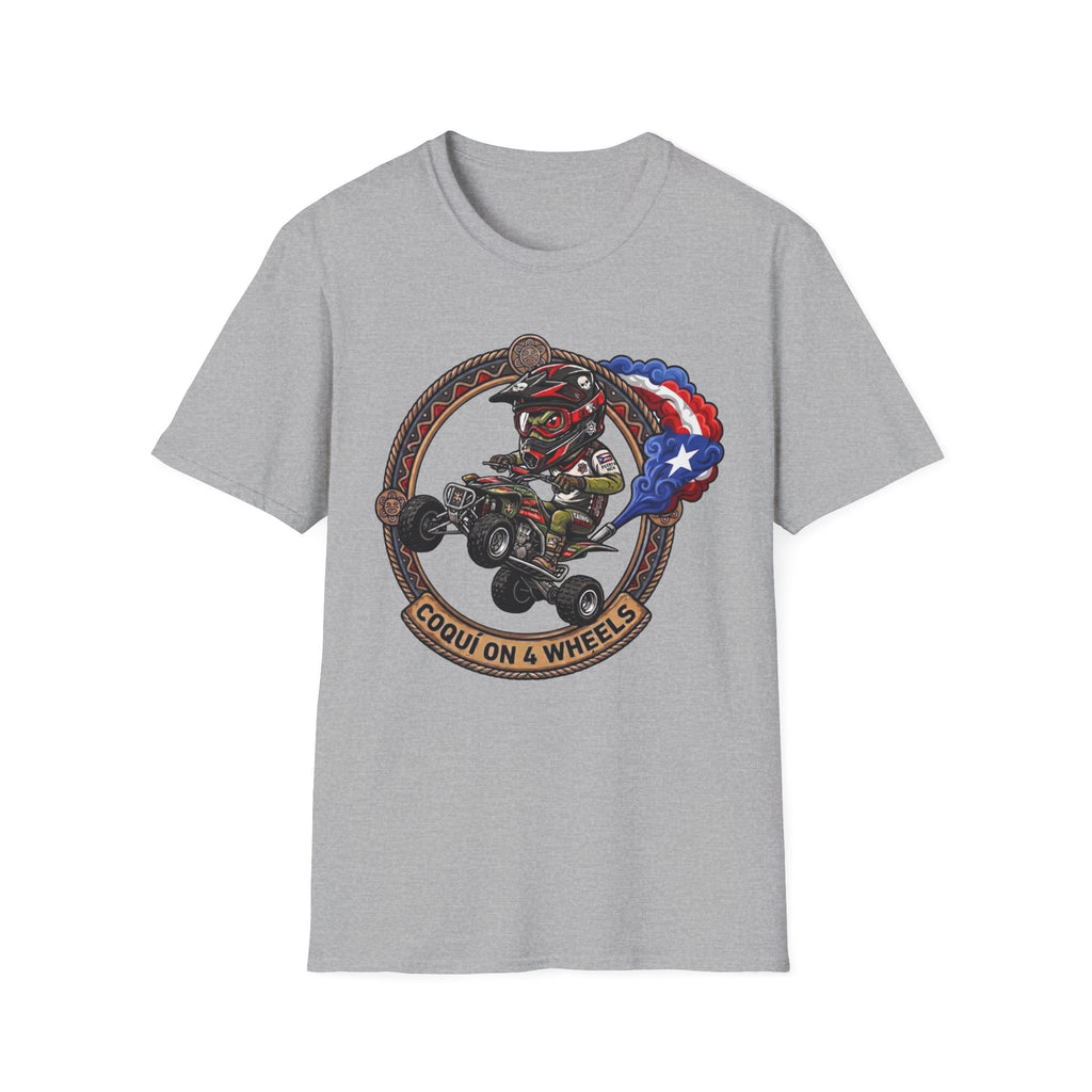 "Coqui on 4 Wheels" T‑Shirt