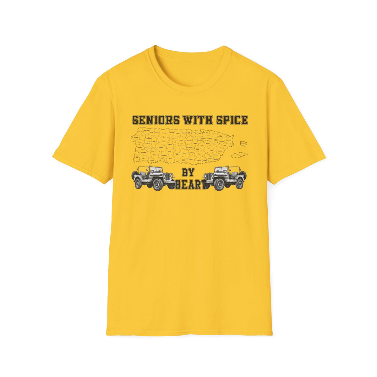 Seniors With Spice Puerto Rico Map  T-Shirt