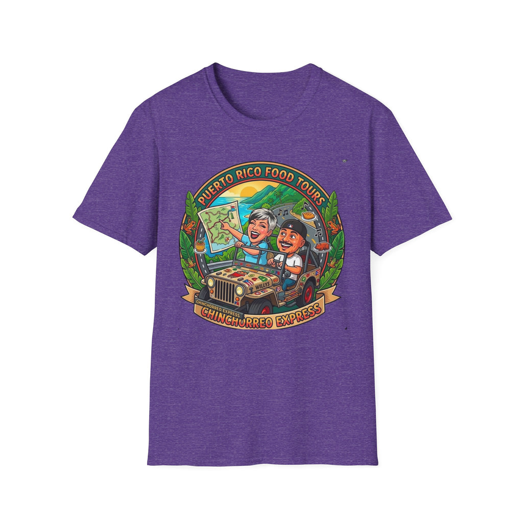 Puerto Rico Food Tours T-Shirt | Map, Tour Guide, Foodie Illustration