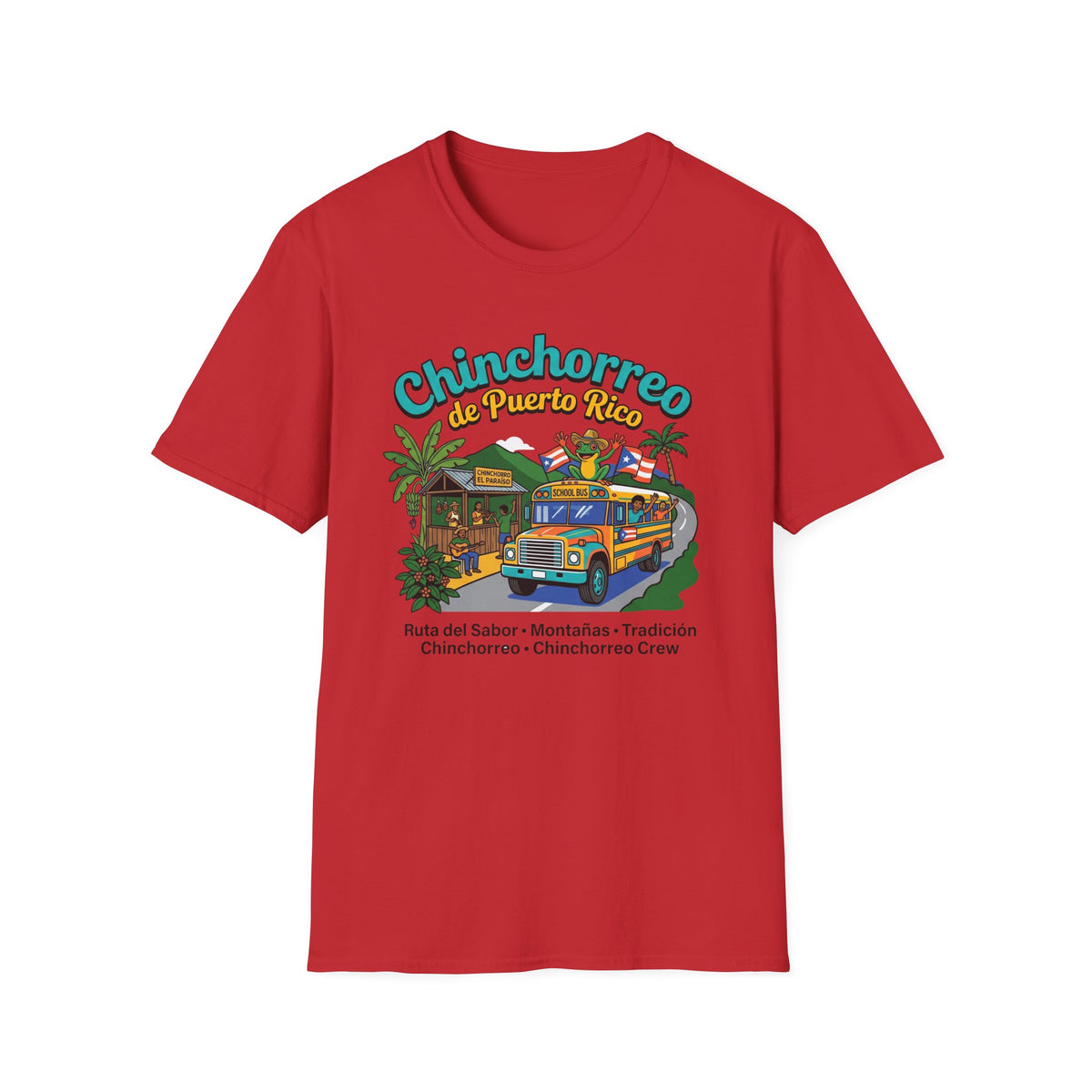 Chinchorreo de Puerto Rico T-Shirt | Puerto Rican Food Crawl, Roadside Kiosks, Coquí Vibes