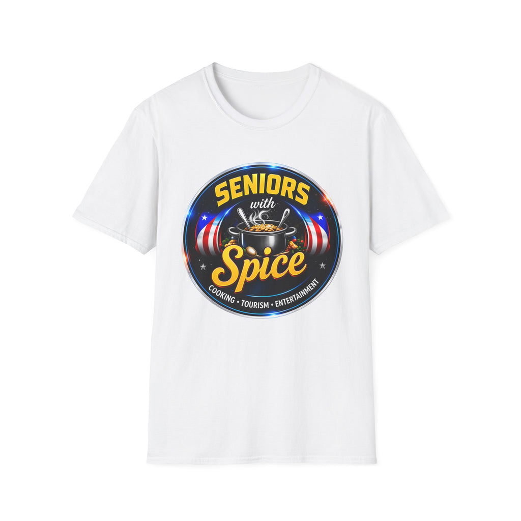 Seniors With Spice Funny Retirement/Grandparents Tee (Seniors With Spice)