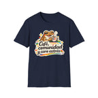 “Café, comunidad y cero estrés” Frog Coffee T-Shirt