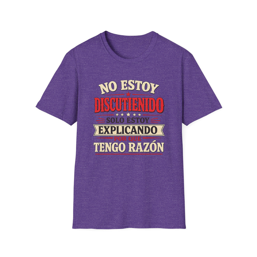 No Estoy Discutiendo Spanish Phrase T‑Shirt — "Solo Estoy Explicando" Graphic Tee