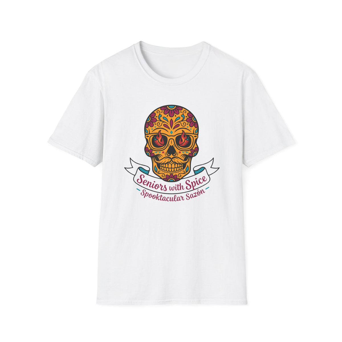 Day of the Dead Skull "Seniors with Spice" T-Shirt
