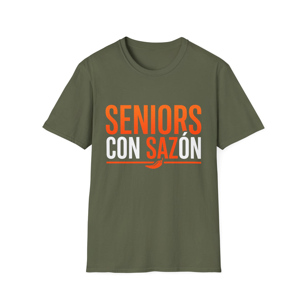 Seniors Con Sazón Orange T-Shirt
