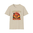 T-Shirt — "Mentalmente de Vacaciones" Tropical Sunset Graphic Tee