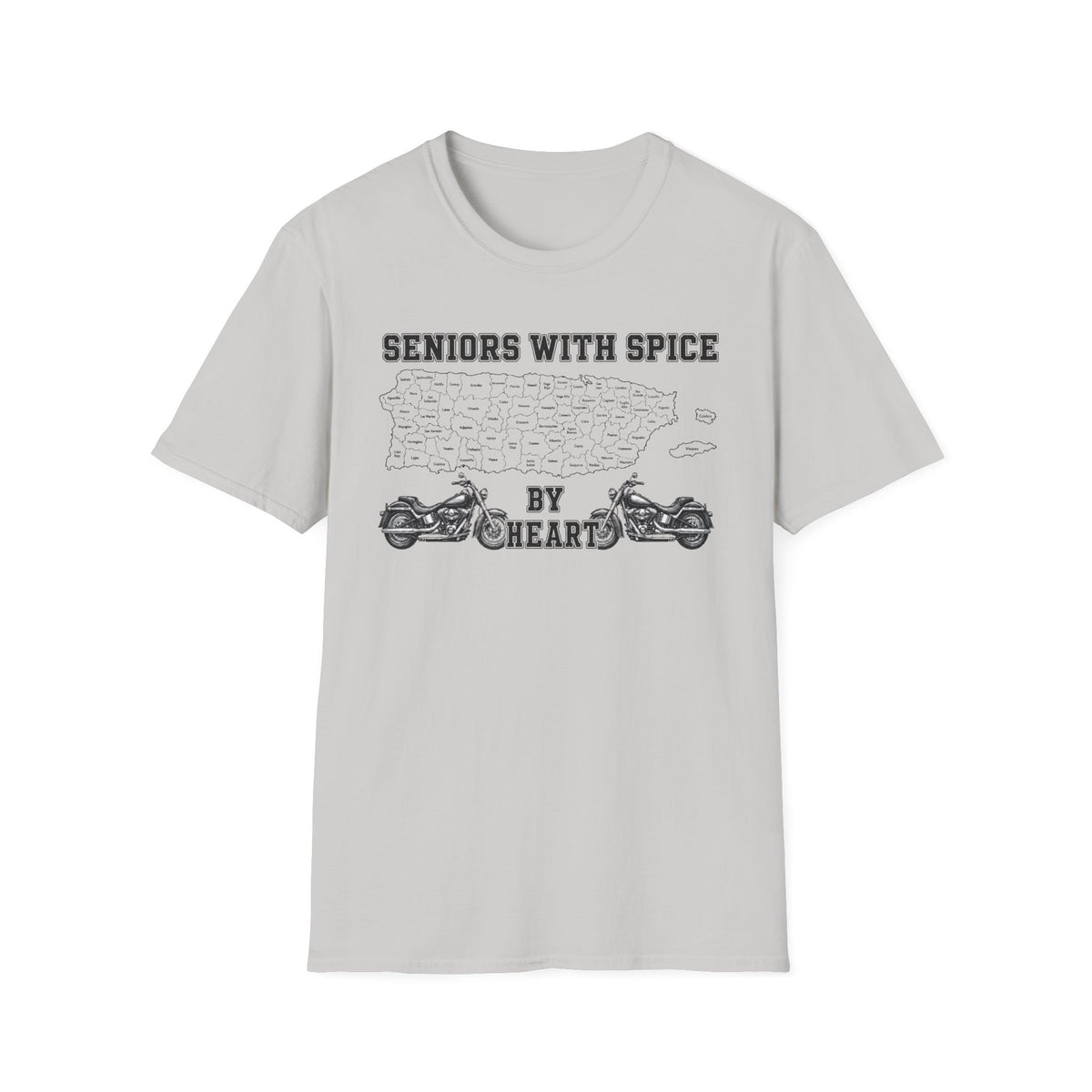Seniors With Spice Motorcycle T‑Shirt