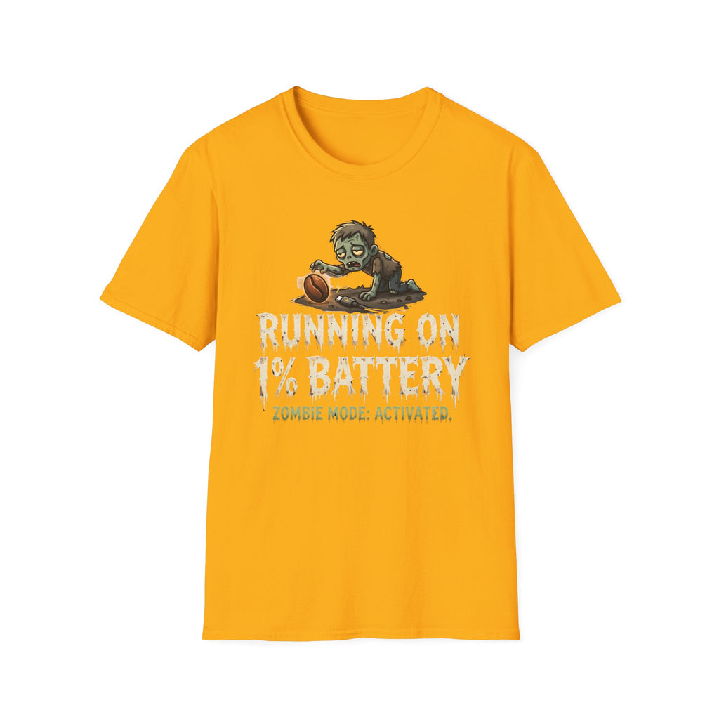 Running On 1% Battery T-Shirt