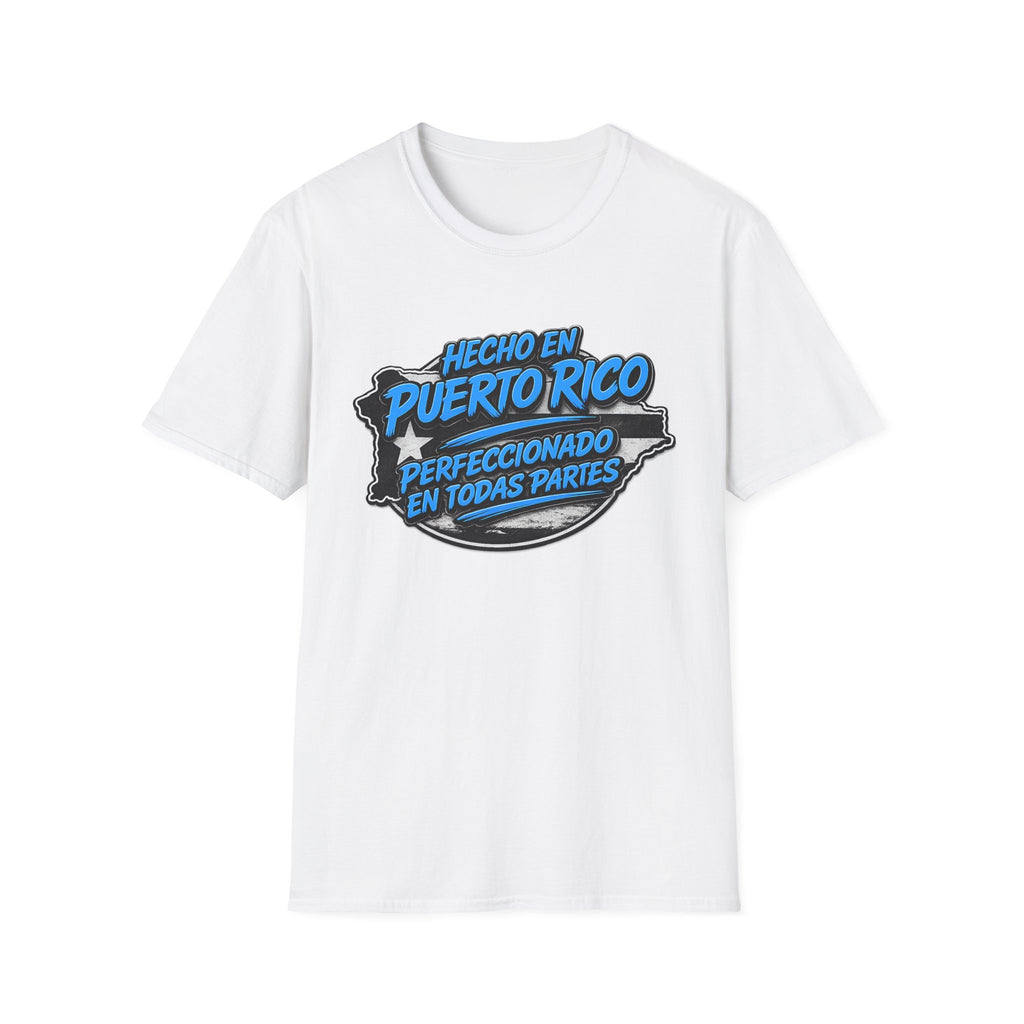 Puerto Rico Tee — "Hecho en Puerto Rico, Perfeccionado en Todas Partes" Graphic T-Shirt
