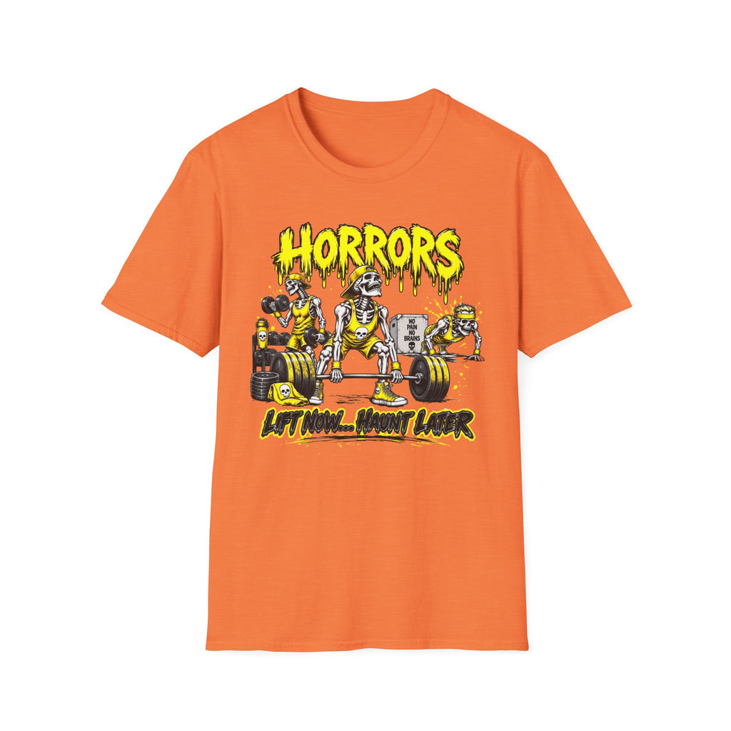 Horrors Weightlifting Skeletons T-Shirt