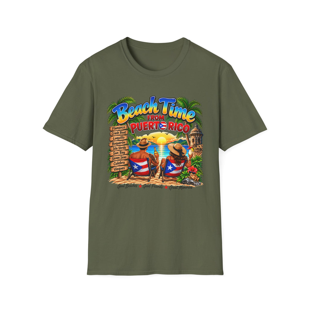 Beach Time From Puerto Rico 1 T-Shirt