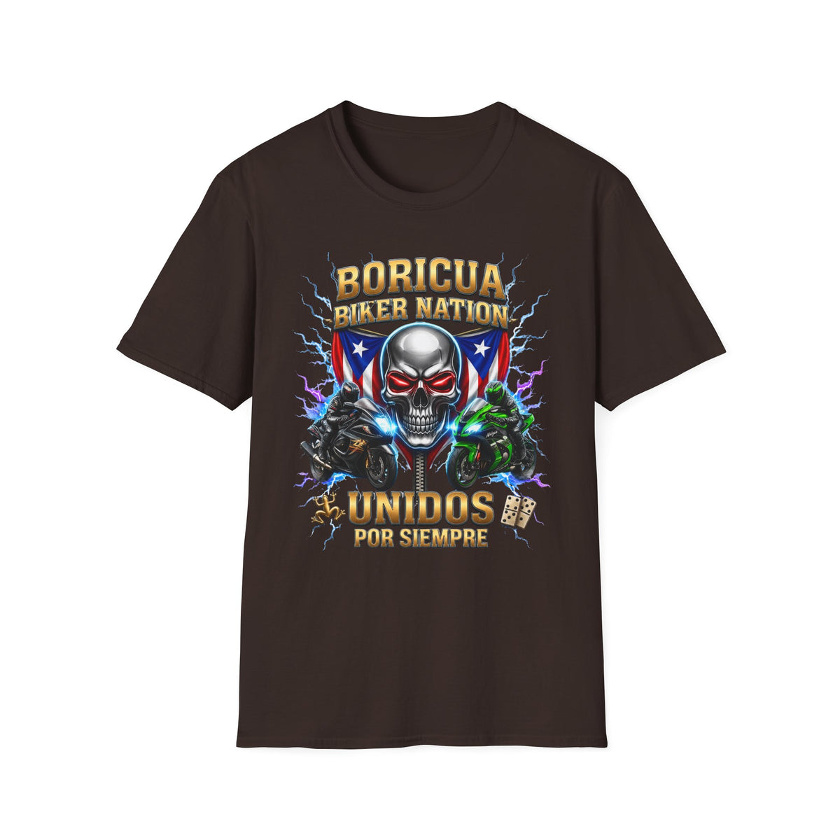 Boricua Biker Nation D T-Shirt