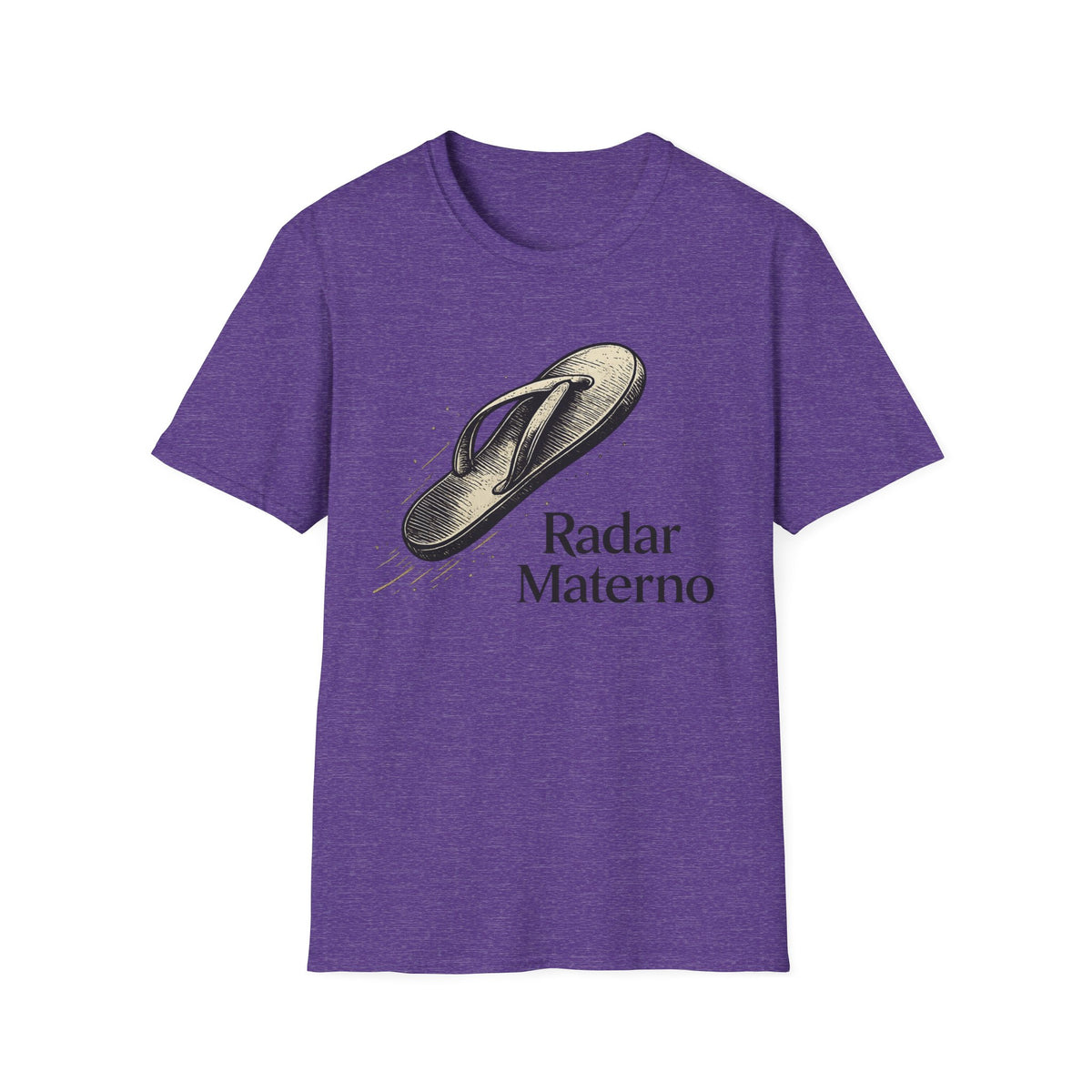 Flip Flop Graphic T-Shirt — "Radar Materno" Vintage Sandal Design