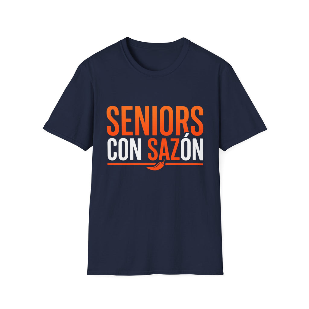 Seniors Con Sazón Orange T-Shirt