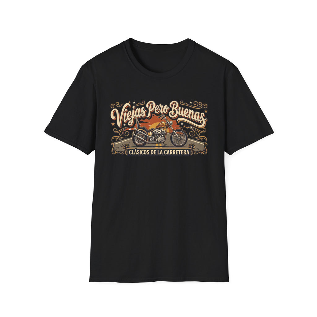 Viejas Pero Buenas  (Clásicos de la Carretera) Motorcycle Design T-shirt