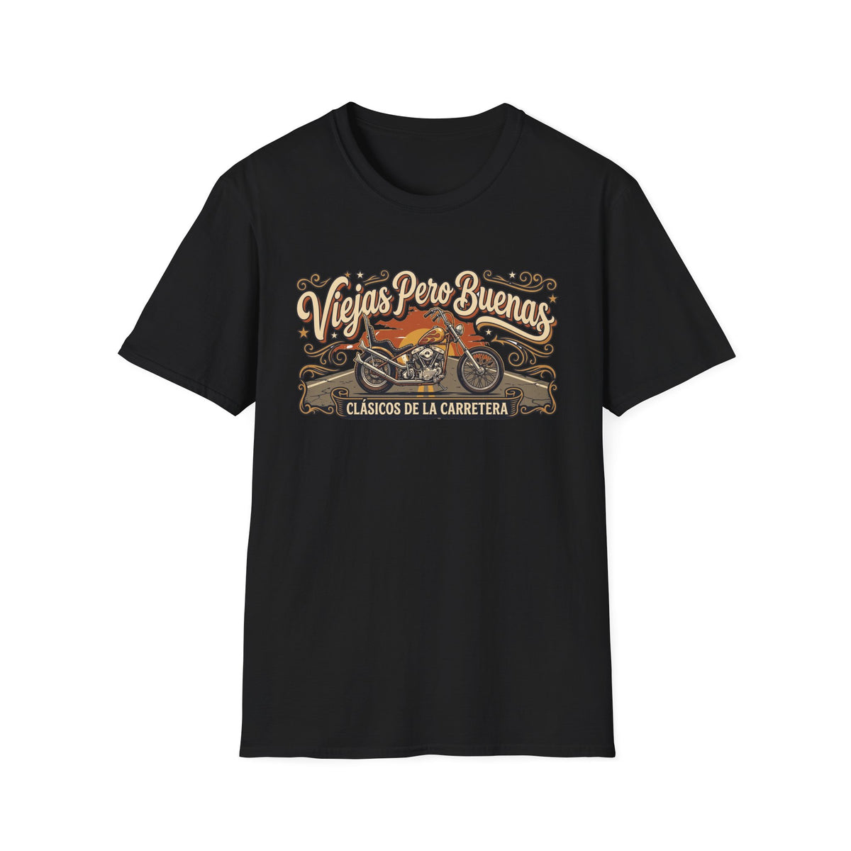 Viejas Pero Buenas  (Clásicos de la Carretera) Motorcycle Design T-shirt