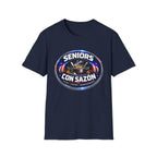 Seniors Con Sazón T-Shirt — Spanish Cooking Pride Tee