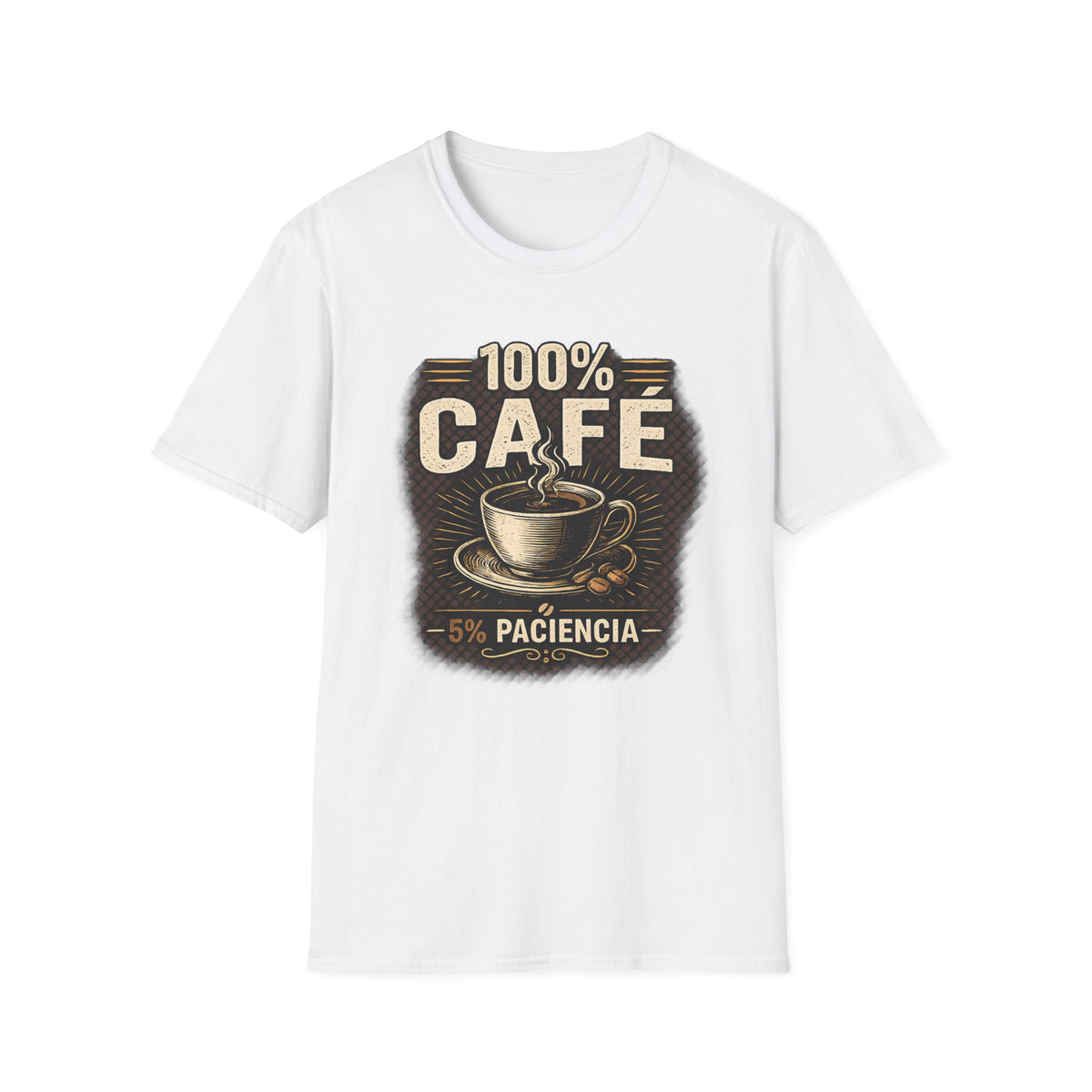 100% Café vintage coffee design T-Shirt | Coffee cup, caffeine lover