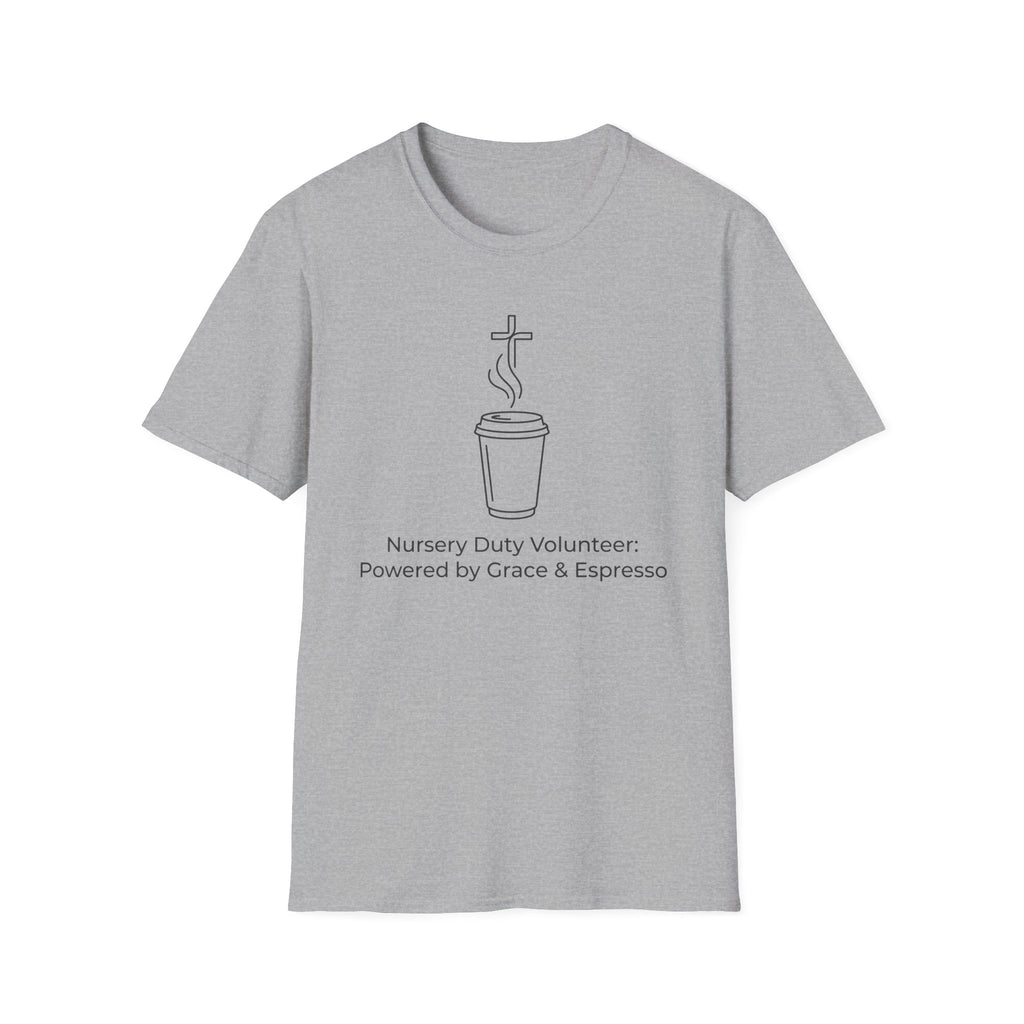 “Powered by Grace & Espresso”  T-Shirt