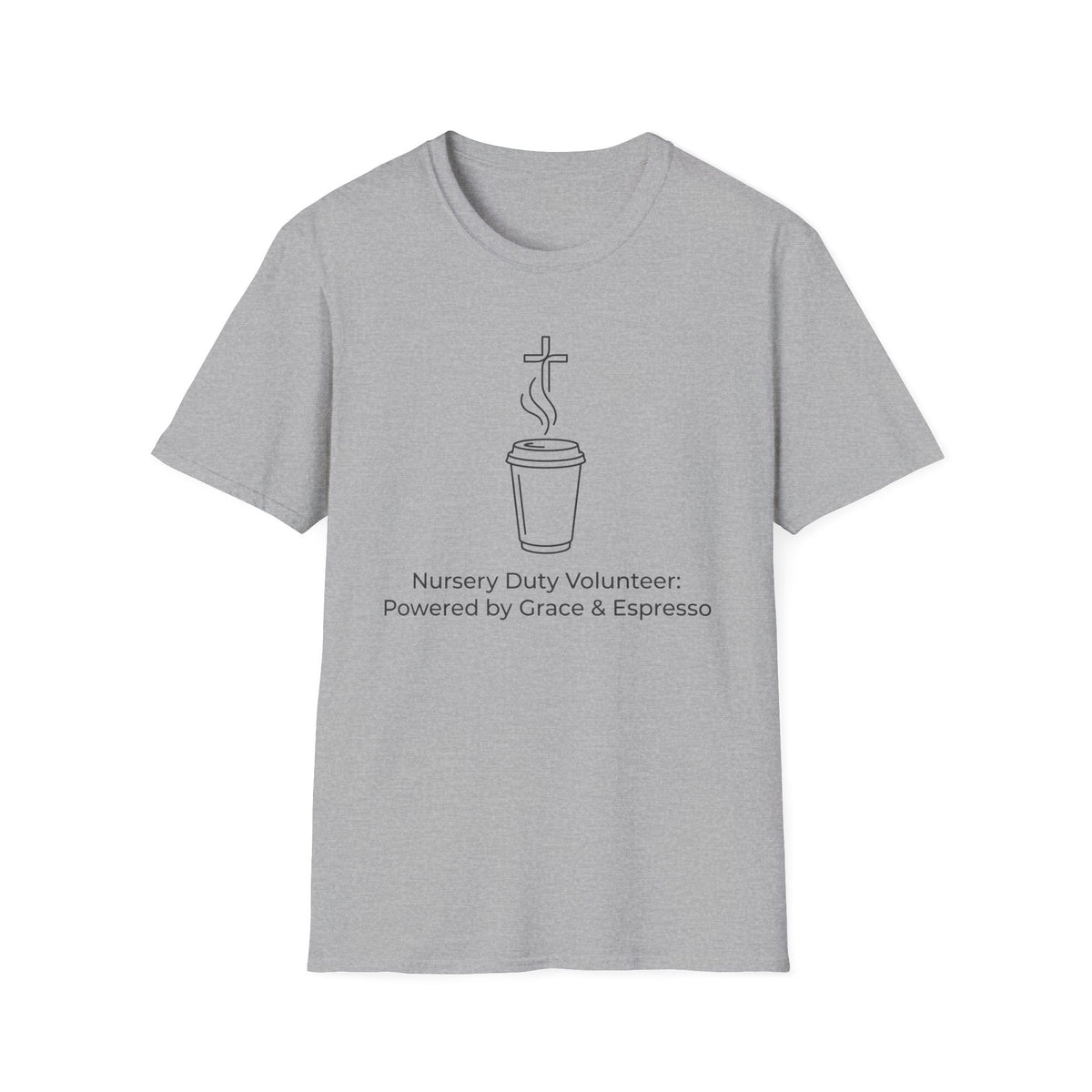 “Powered by Grace & Espresso”  T-Shirt