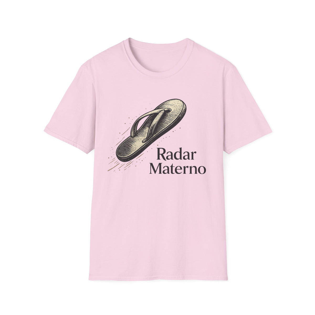 Flip Flop Graphic T-Shirt — "Radar Materno" Vintage Sandal Design