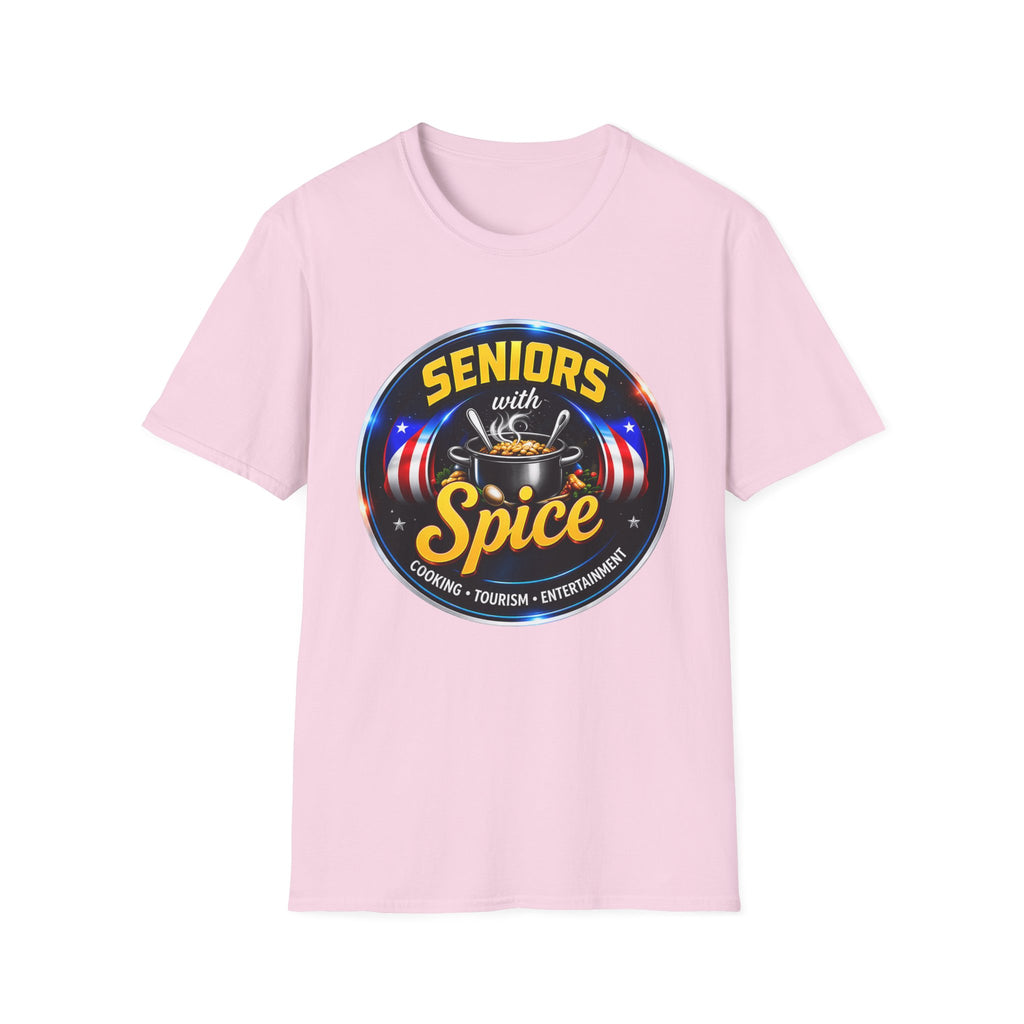 Seniors With Spice Funny Retirement/Grandparents Tee (Seniors With Spice)