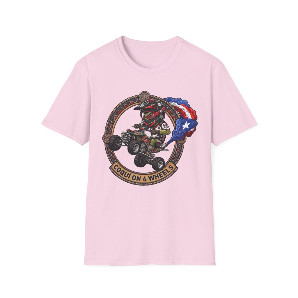 "Coqui on 4 Wheels" T‑Shirt