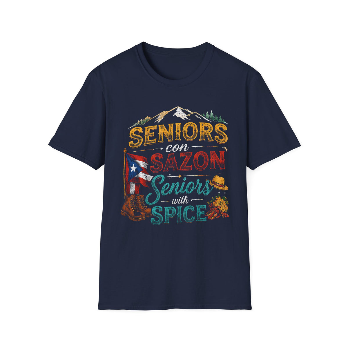 Seniors con Sazón Mountain T-Shirt