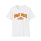 "Pegau, Tostao y Con Sazón" Retro Spanish Phrase T-shirt