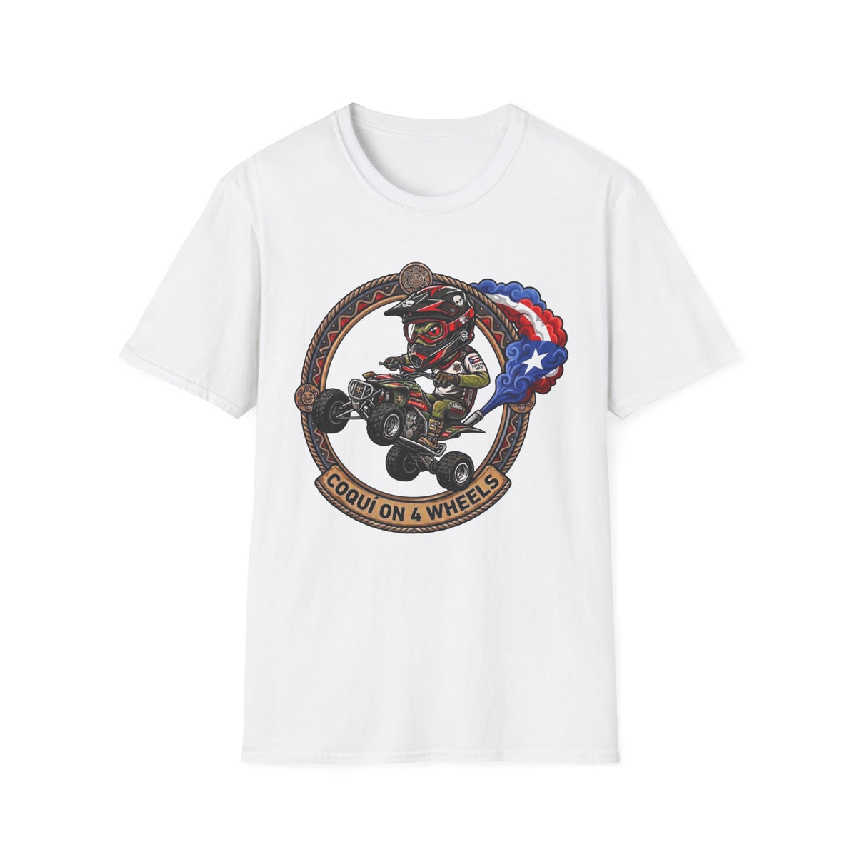 "Coqui on 4 Wheels" T‑Shirt