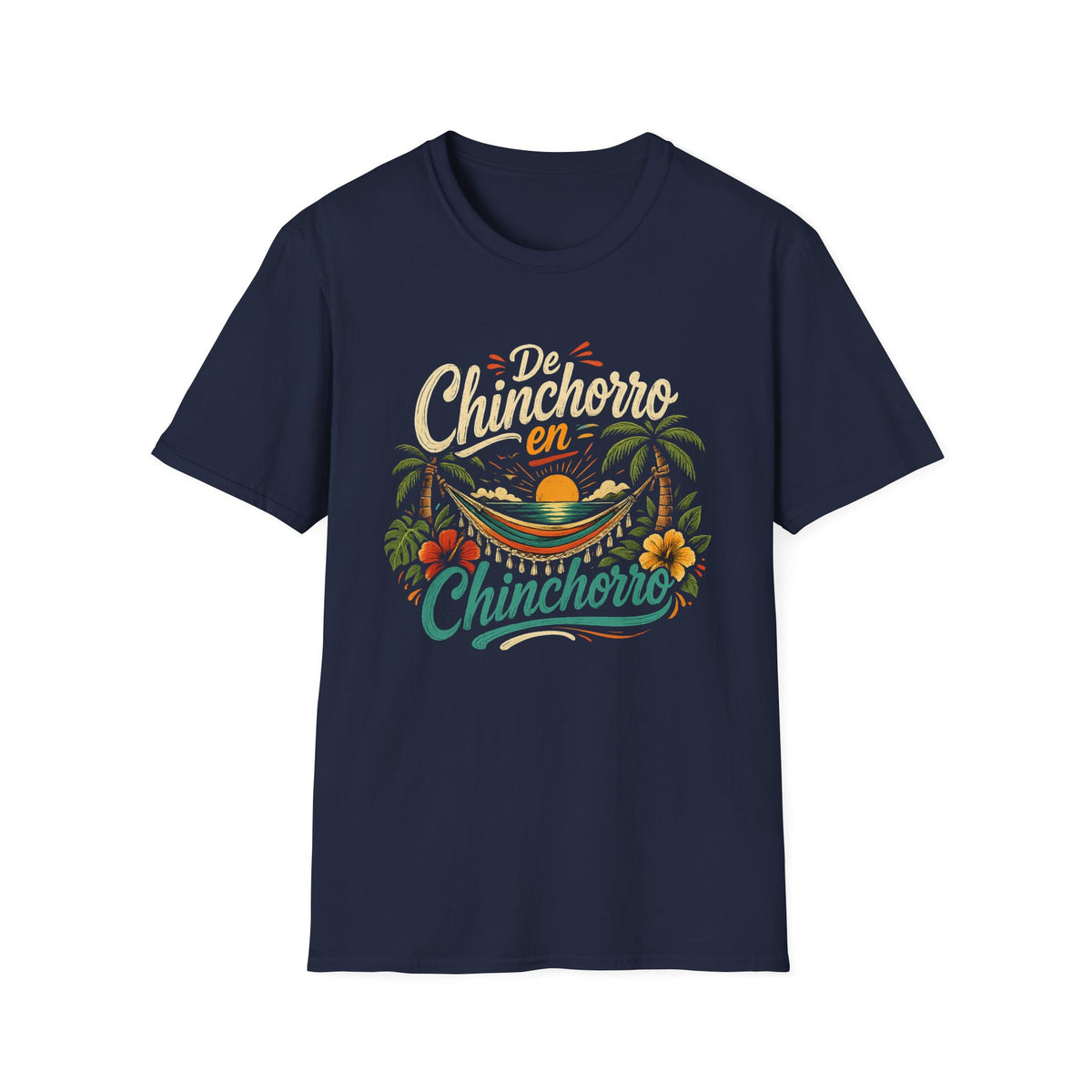 Chinchorro en Chinchorro T-Shirt — Tropical Hammock Sunset Tee