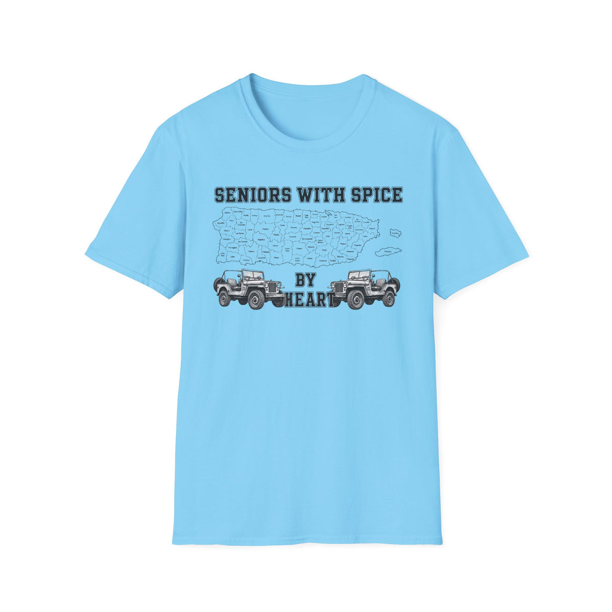 Seniors With Spice Puerto Rico Map  T-Shirt