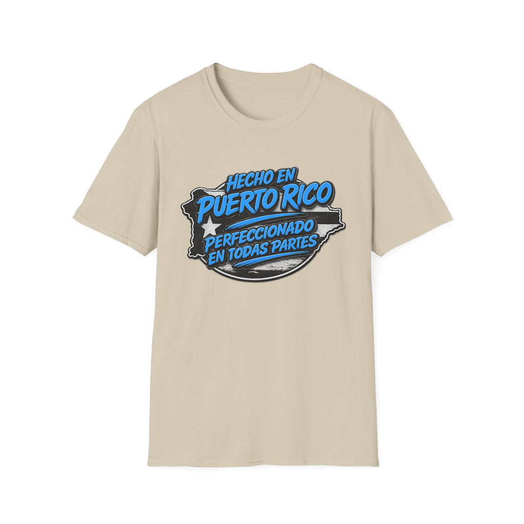 Puerto Rico Tee — "Hecho en Puerto Rico, Perfeccionado en Todas Partes" Graphic T-Shirt