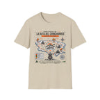 Mapa Oficial La Ruta Del Chinchorreo Moto Clear Background T-Shirt