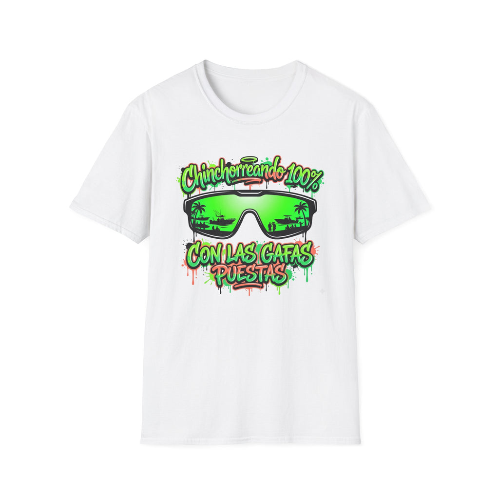 Chinchorreando 100% sunglasses graphic T-Shirt | Spanish beach vibes