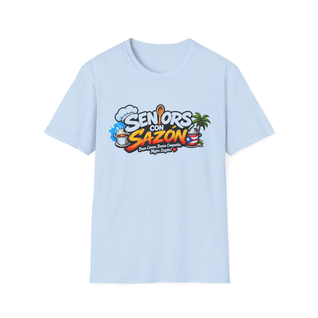 "Seniors con Sazón cheff hat" T-Shirt
