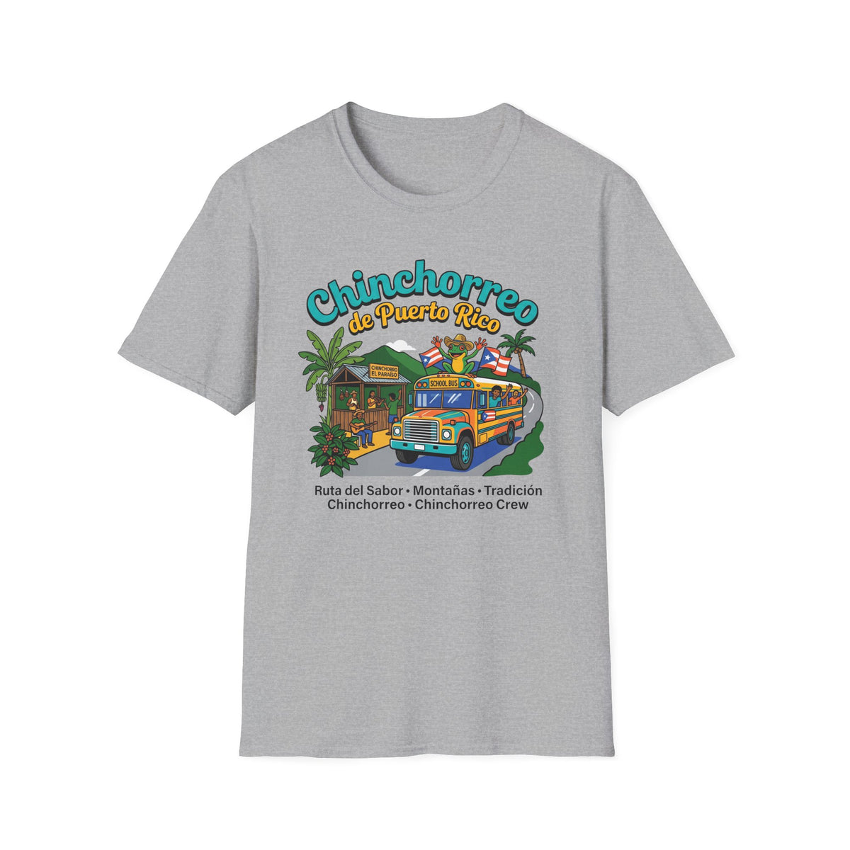 Chinchorreo de Puerto Rico T-Shirt | Puerto Rican Food Crawl, Roadside Kiosks, Coquí Vibes