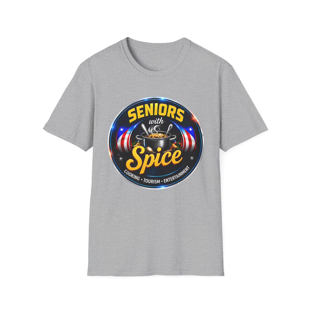 Seniors With Spice Funny Retirement/Grandparents Tee (Seniors With Spice)