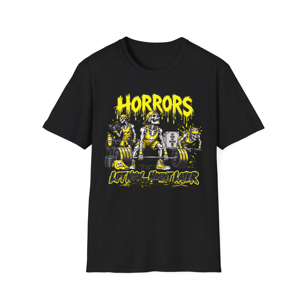 Horrors Weightlifting Skeletons T-Shirt