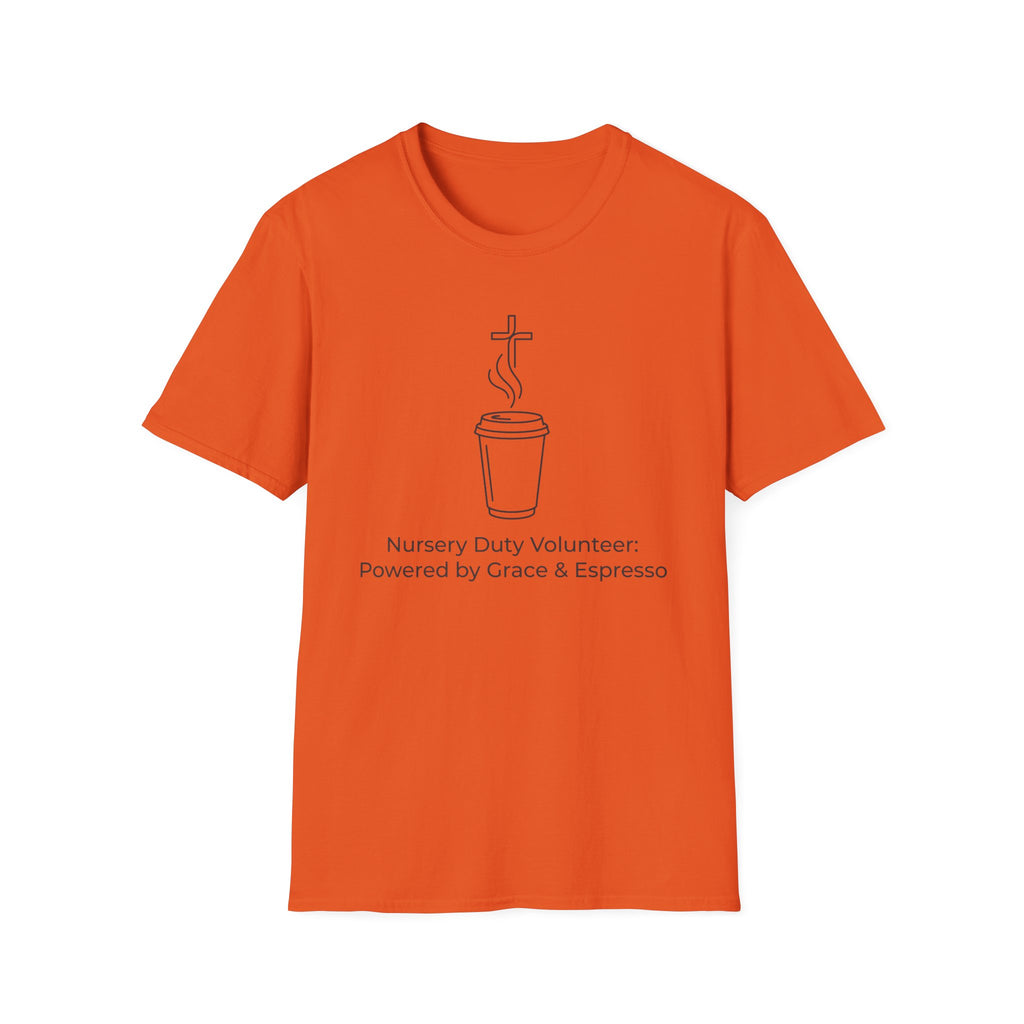 “Powered by Grace & Espresso”  T-Shirt