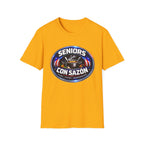 Seniors Con Sazón T-Shirt — Spanish Cooking Pride Tee